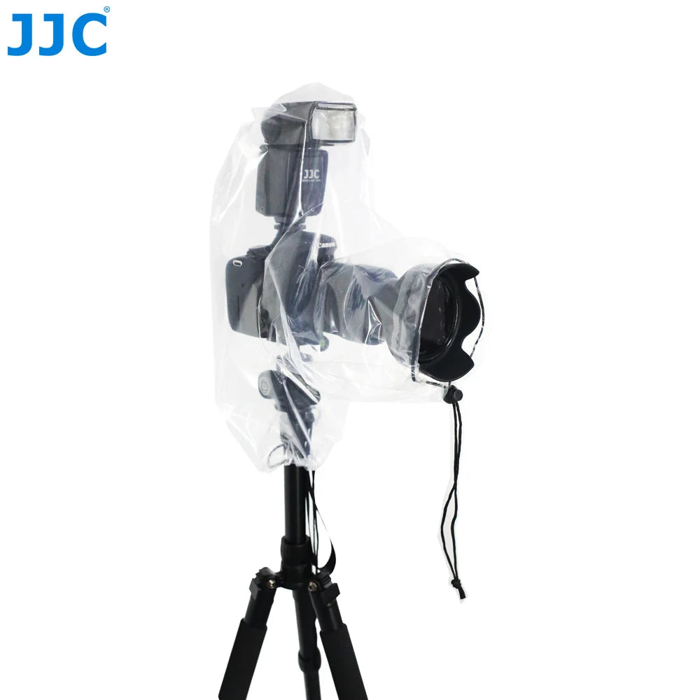 JJC 2 Pcs Camera Rain Cover with Flash Cover