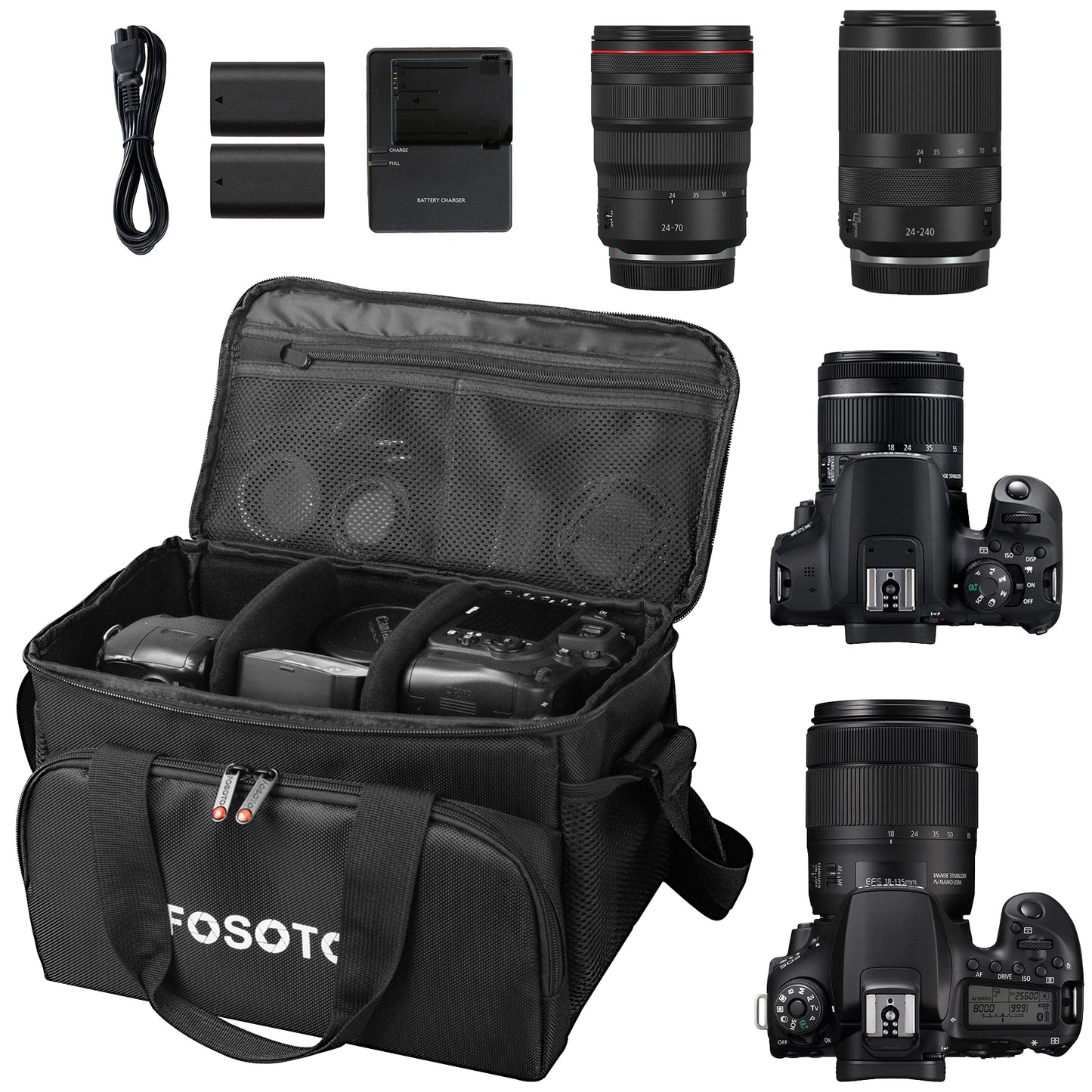 Fosoto Large Capacity Photography Camera Bag