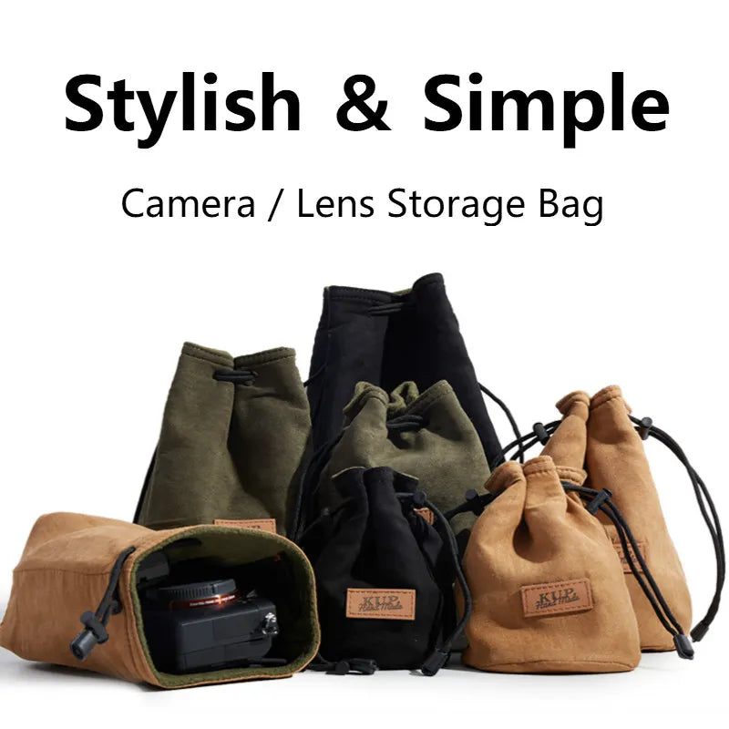 Camera Drawstring Bag