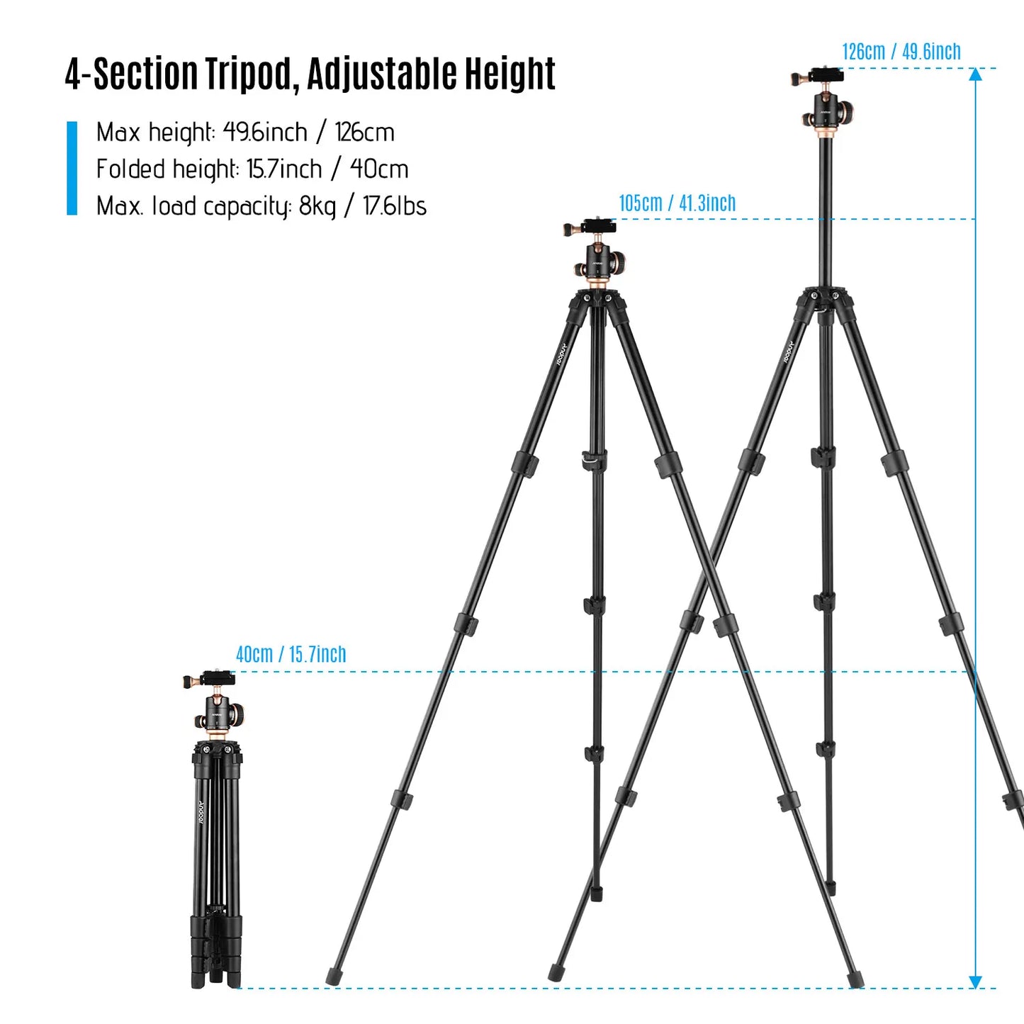 Andoer Q160SA Camera Tripod